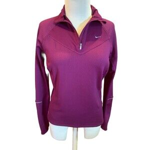 Nike Fit Women’s Running Top Jacket Quarter Zip Pullover Med EUC Athleisure Gym
